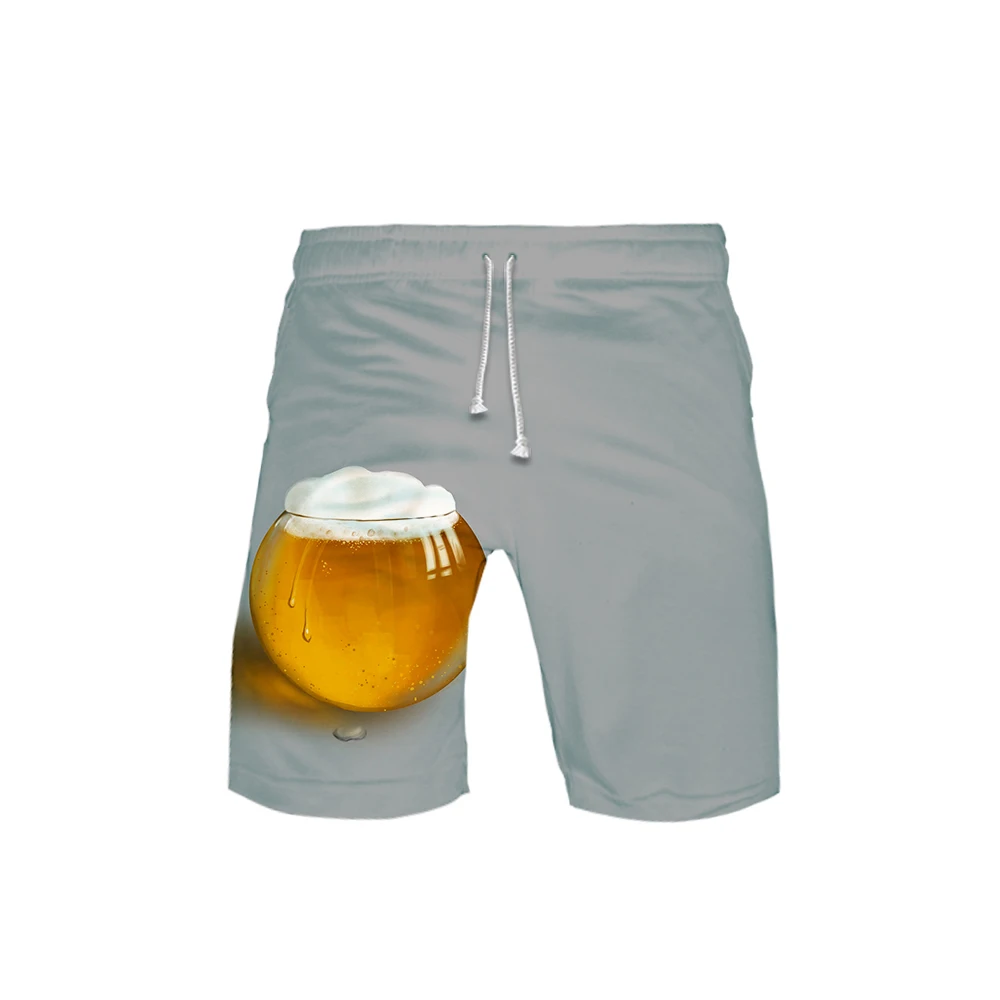 Пивные 3D печатные 2019 горячие продажи пляжные шорты для Мужские Пляжные Шорты