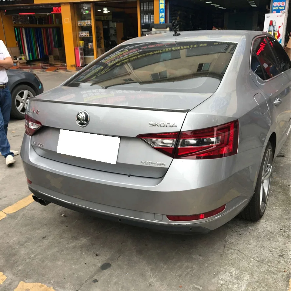 Подходит для skoda superb, спойлер,,, superblip, спойлер, высокое качество, абс материал, заднее крыло, грунтовка, цвет, задний спойлер