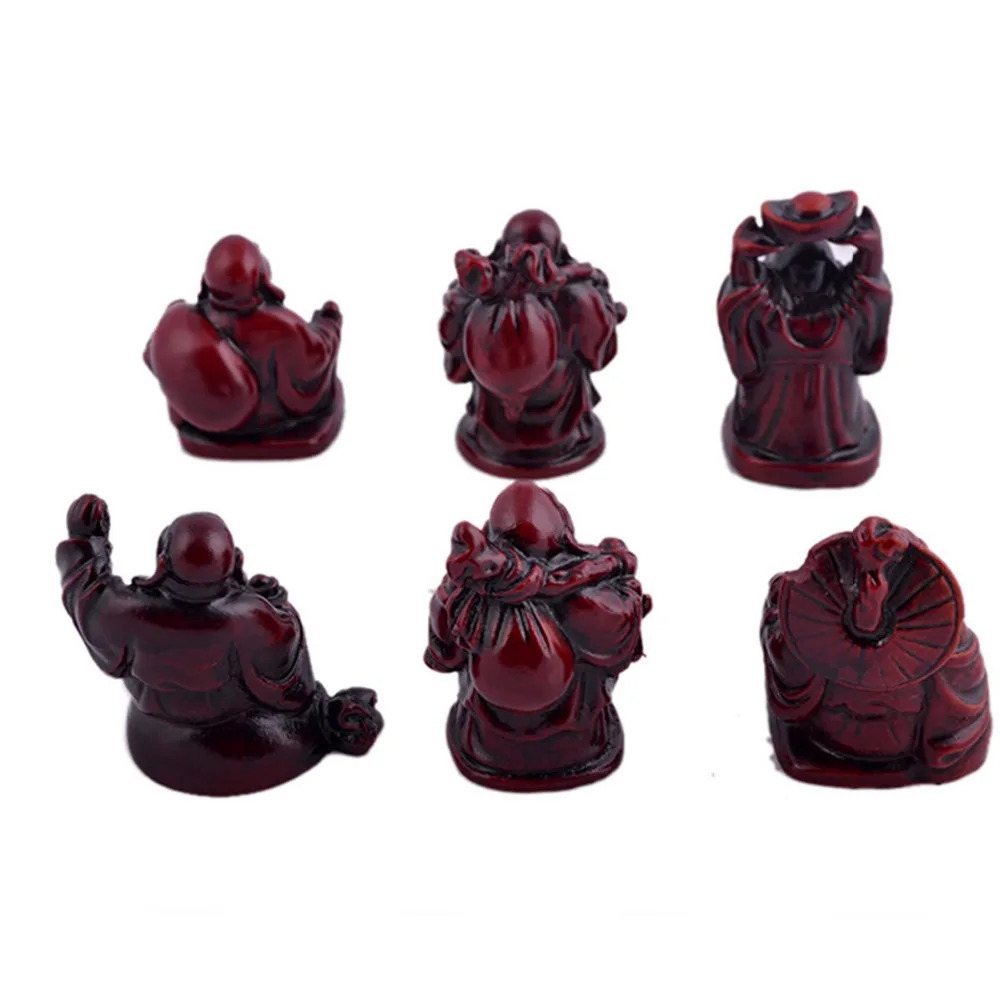 6 маленьких статуэток Будды фэн шуй смола палисандр C1024|rosewood clarinet|rosewood hotelrosewood guitar