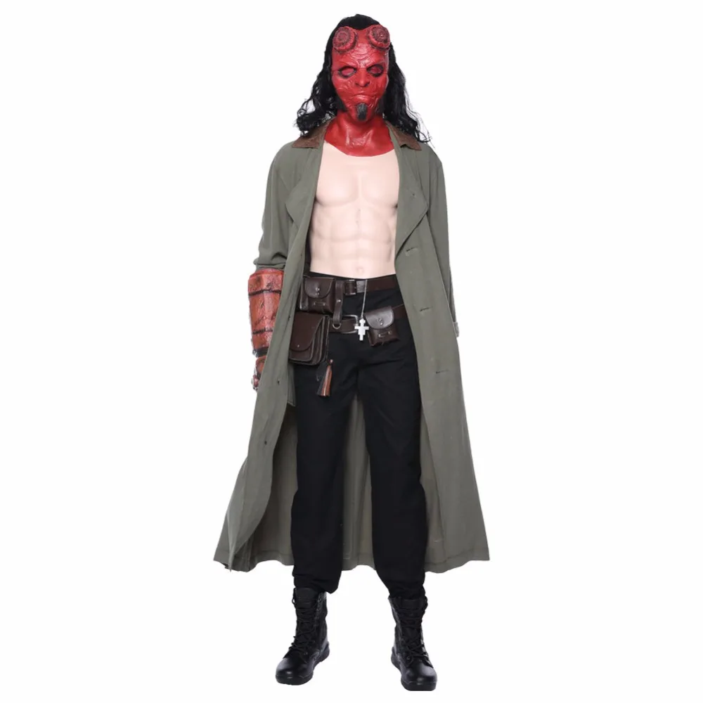Карнавальный костюм Hellboy для косплея Талисман кровяной королевы тренчкот Anung un Rama