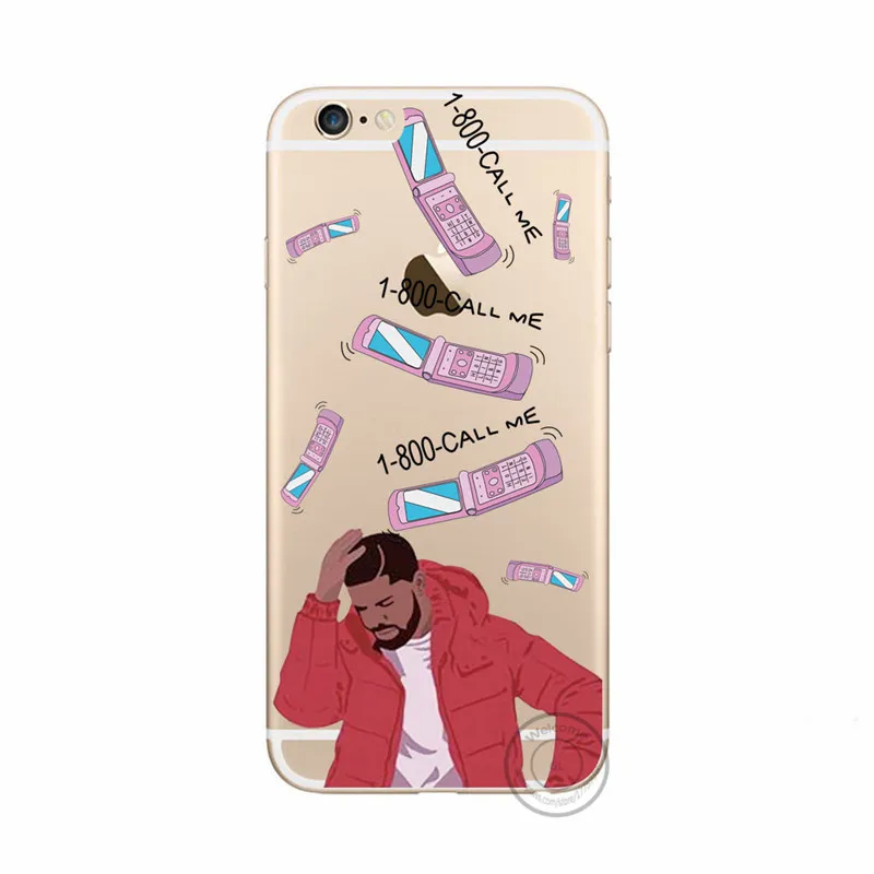 Жесткий чехол для телефона из ПК iPhone 7 Plus 8 6 6s 5 5S SE Super Star Rihanna Drake Crystal прозрачный