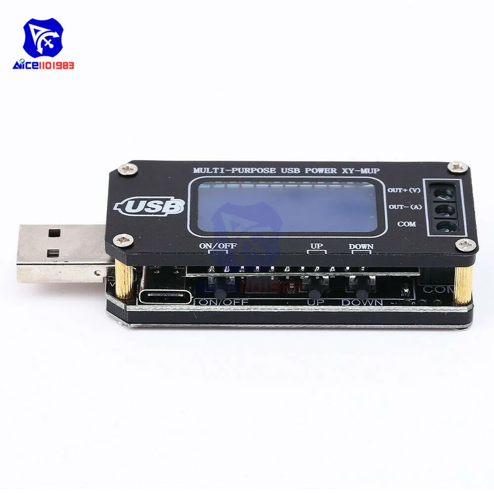 Usb type-C Micro USB вход 5 В до 3,3-24 В повышающий/понижающий повышающий преобразователь модуль питания напряжение тока Регулируемый переключатель