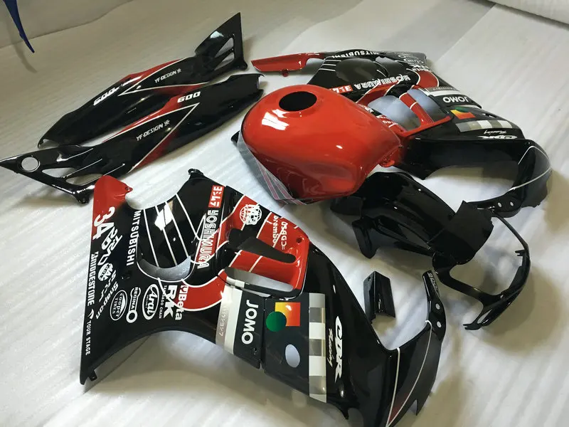 Комплект обтекателей для мотоцикла HONDA CBR600F3 95 96 CBR600 F3 CBR 600F3 1995 1996 ABS красный