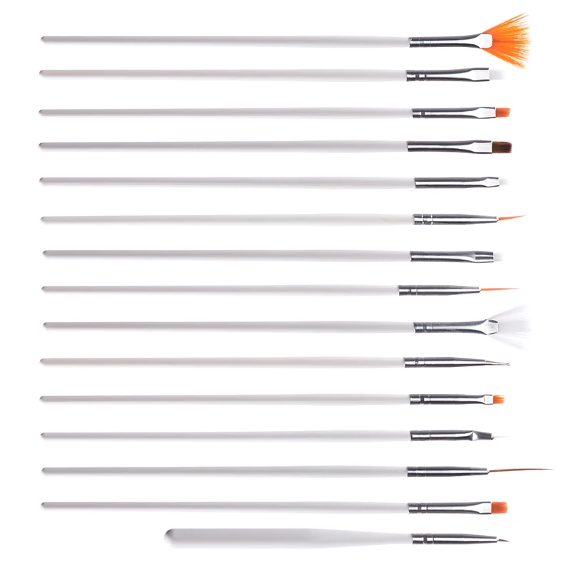 Кисть для ногтей 15 шт./лот кисть рисования набор кистей инструментов дизайна