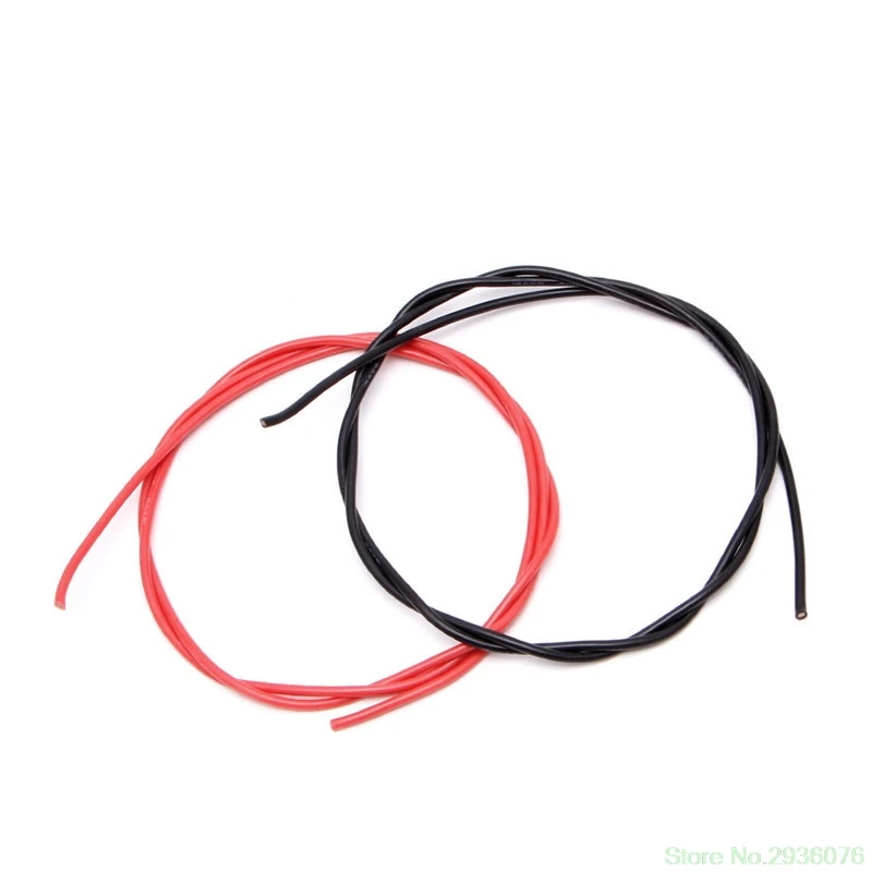 24AWG Калибр силиконовый гибкий провод многожильный V# медные кабели 5 м для RC черный красный Прямая поставка поддержка