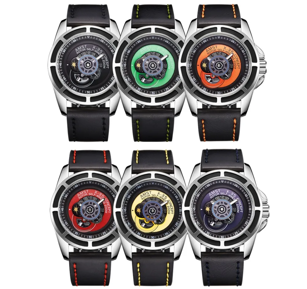 Amst брендовые модные часы мужские уличные водонепроницаемые спортивные
