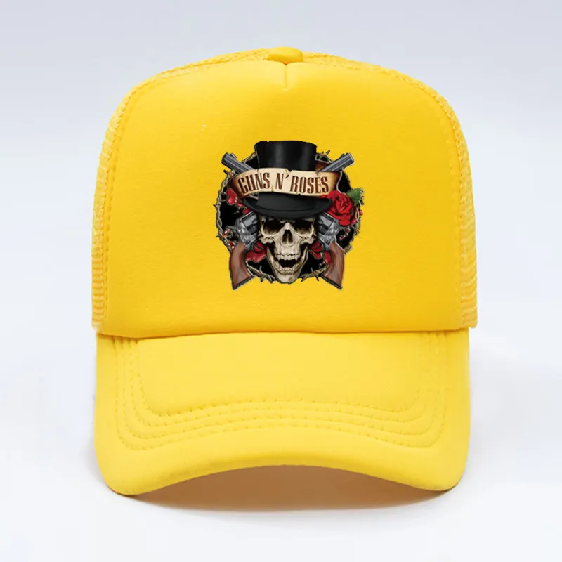COLOR 11 Бренд guns N Roses Мужская Женская Бейсболка Кепка-тракер бейсболка высокого качества Лоскутная цветная хип-хоп кепка - Цвет: COLOR 11