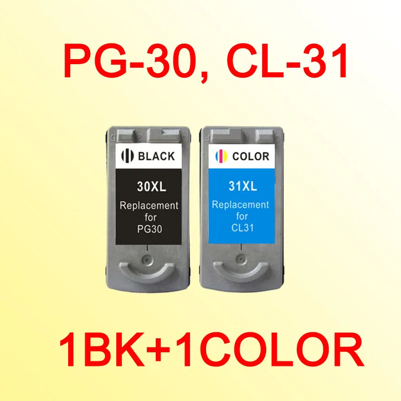 

Замена чернильного картриджа PG30 CL31 для принтера canon pg-30 cl-31 MP140 MP210 MP470 MX300 MX310