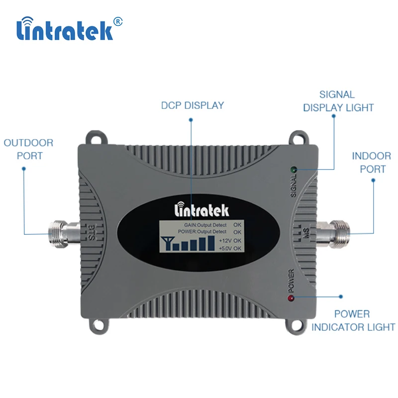 Lintratek усилитель сигнала 2 г 4 сотовой сети 1800 МГц GSM DCS мобильный телефон мини