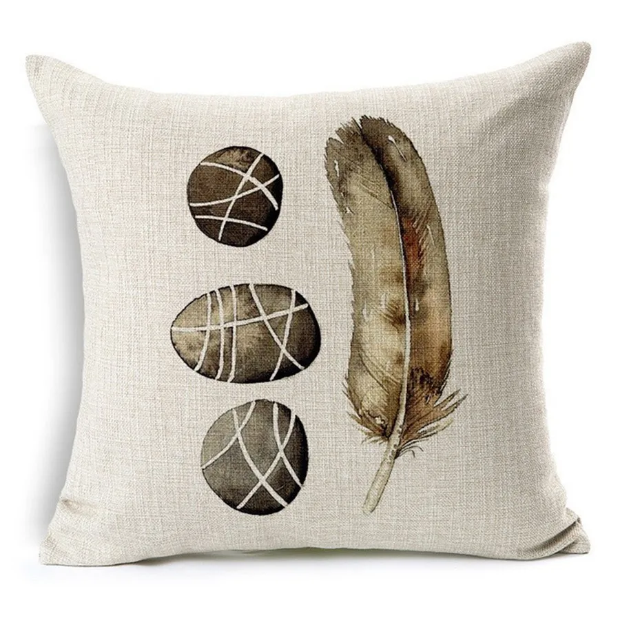 Винтажная Европейская изумрудно зеленая перьевая каменная наволочка для