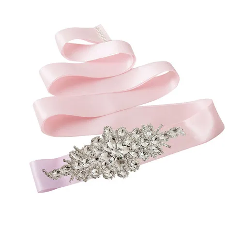 pink TOPQUEEN S01 женский пояс свадебный пояс аксессуары невесты ленты Пояски для вечернее платье выпускного вечера - Цвет: pink