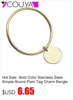 New Metal 60/65/70mm Bangles 316L Stainless Steel Metal Silver Bracelets& Bangles pulseiras for Women Jewelry A10015
