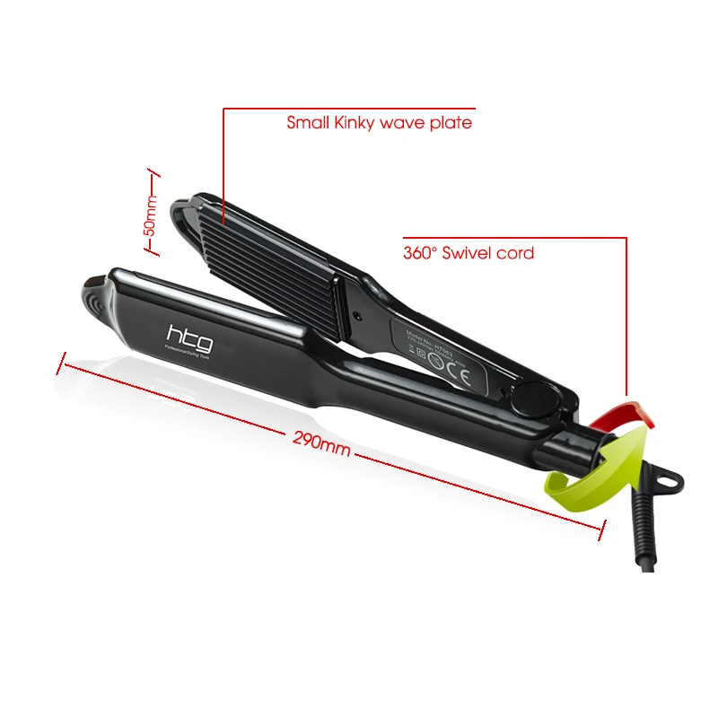 Профессиональные щипцы HTG Керамические Гофрированные для завивки выпрямления