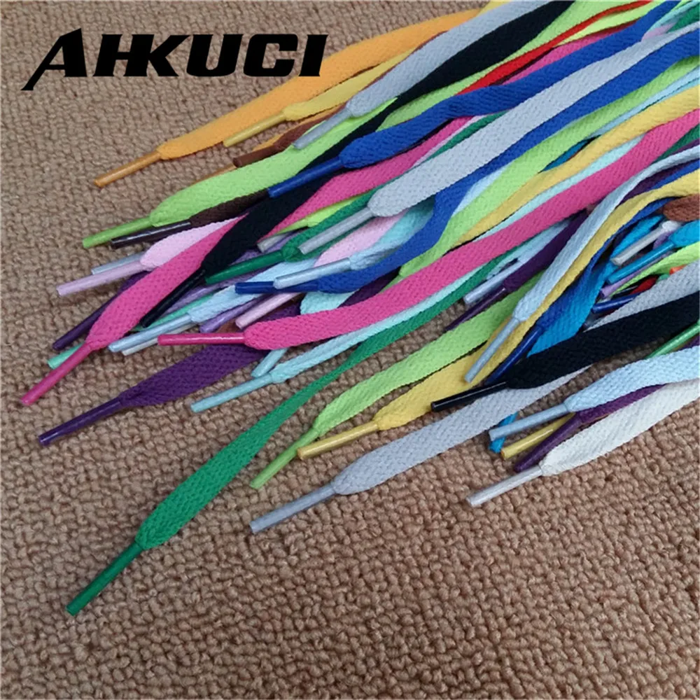 Плоские яркие шнурки для дорожки спортивные доски разноцветные 70 80 90 100 110 120 130