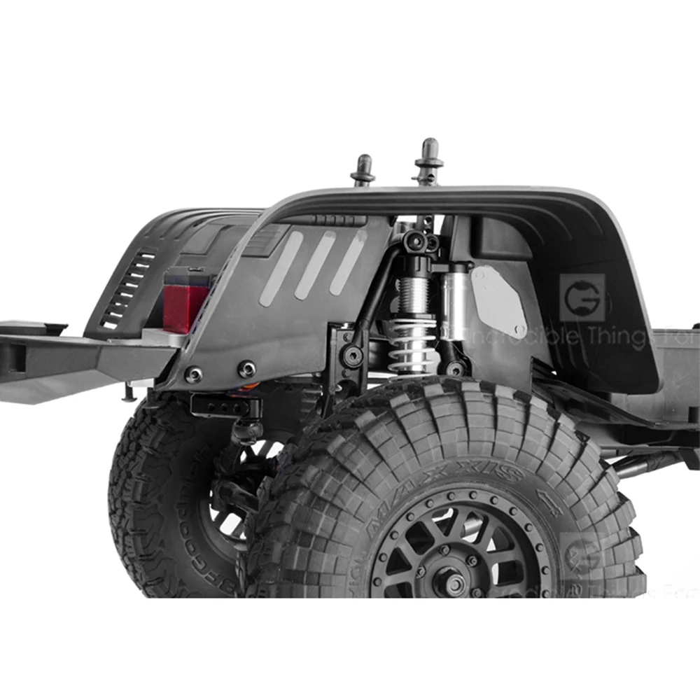 INJORA черный пластик передние и задние брызговики крыло для 1/10 RC Гусеничный осевой SCX10 II 90046 90047