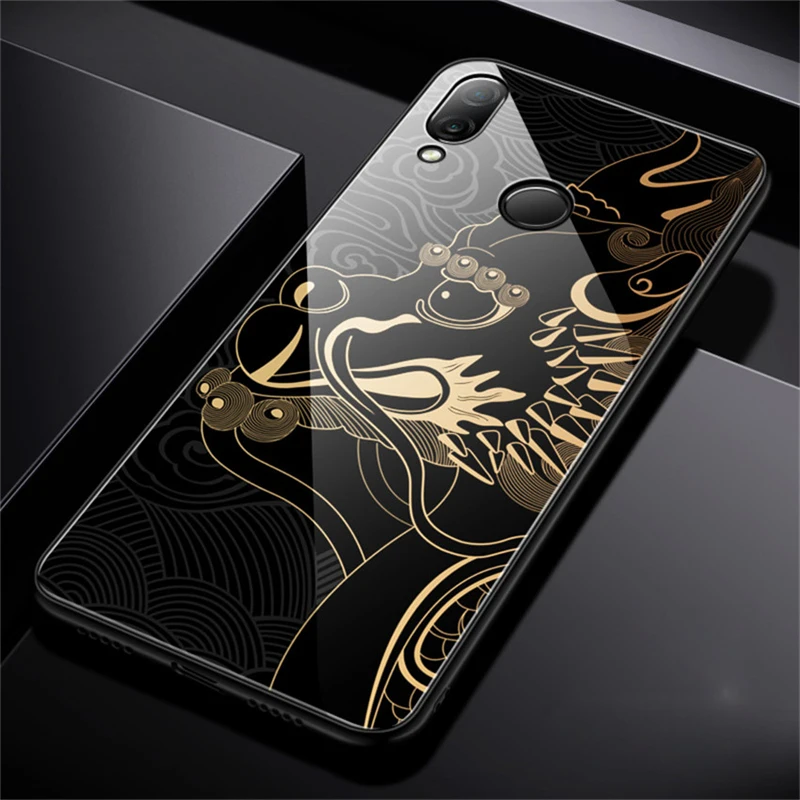 Чехол Aixuan для Xiaomi Redmi Note 7 чехол с рисунком из закаленного стекла силиконовый