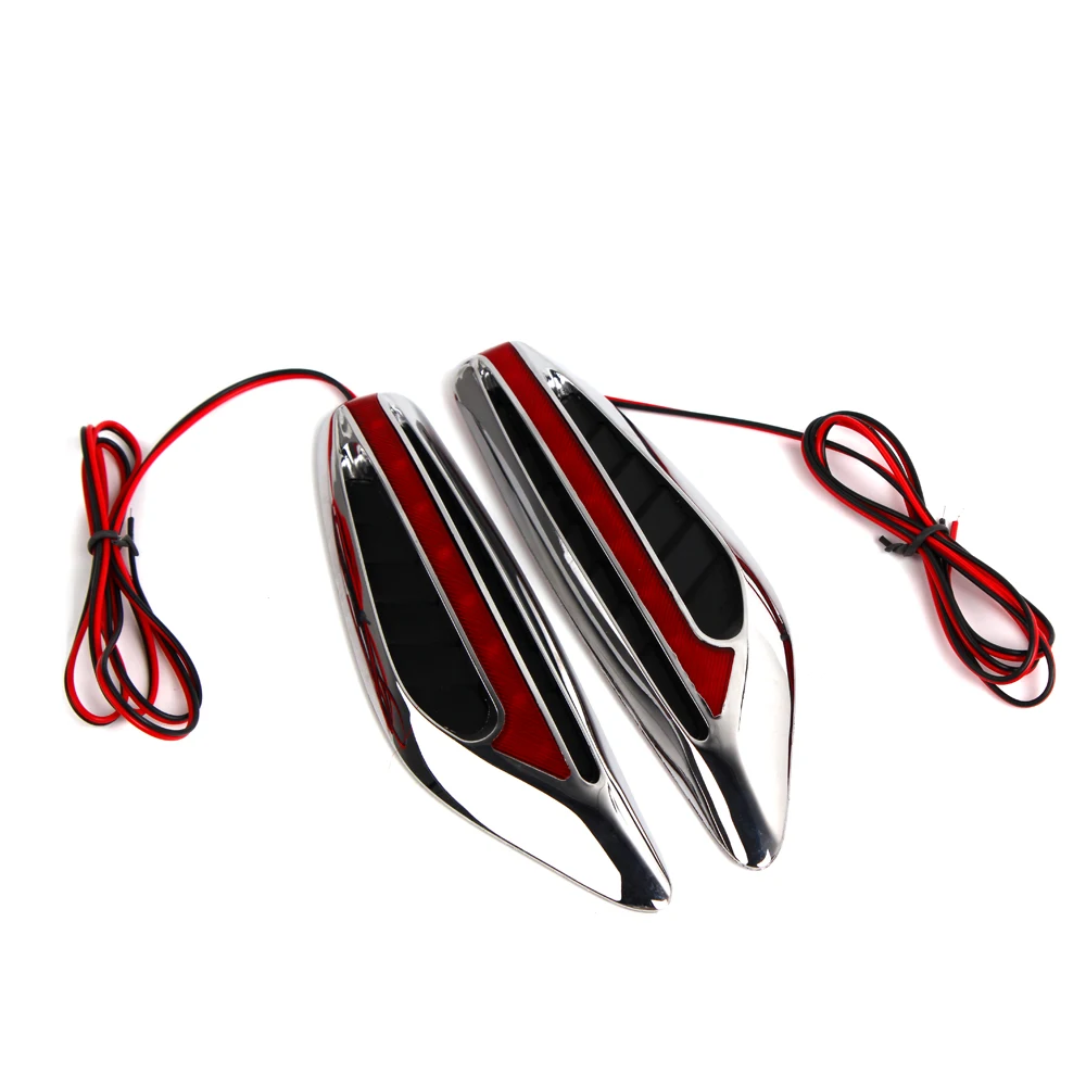 LEEPEE 1 пара 46LED Автомобильные Боковые поворотные сигнальные огни 3 Вт Автомобильные аксессуары 12 В форма лезвия Автомобильные Боковые огни