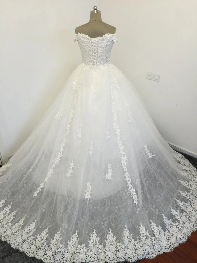 Vestidos De Novia изготовление под заказ с открытыми плечами Бальные торжественные