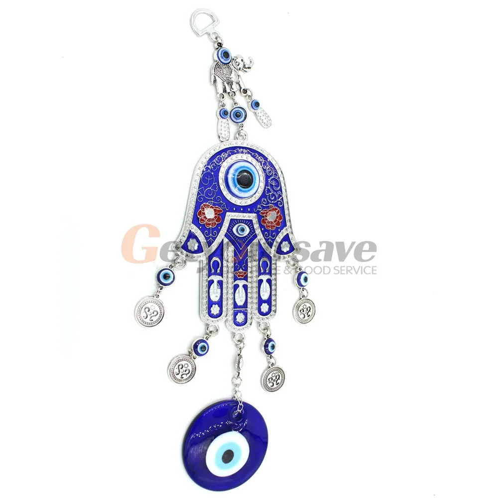 Турецкий голубой глаз 13 8 &quotХамса рука слон амулет защита стены висит|eye blue|eye eyeeye