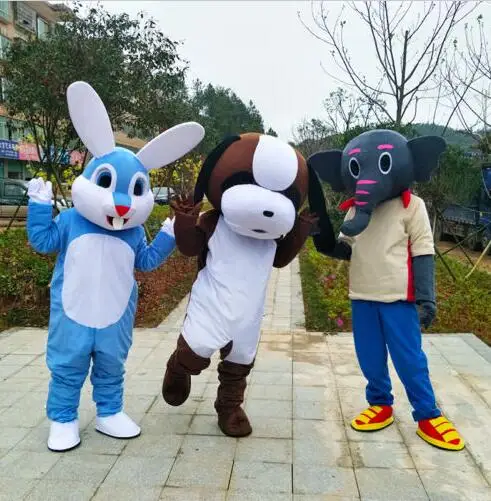 Новый костюм талисмана для взрослых с милым пасхальным Кроликом