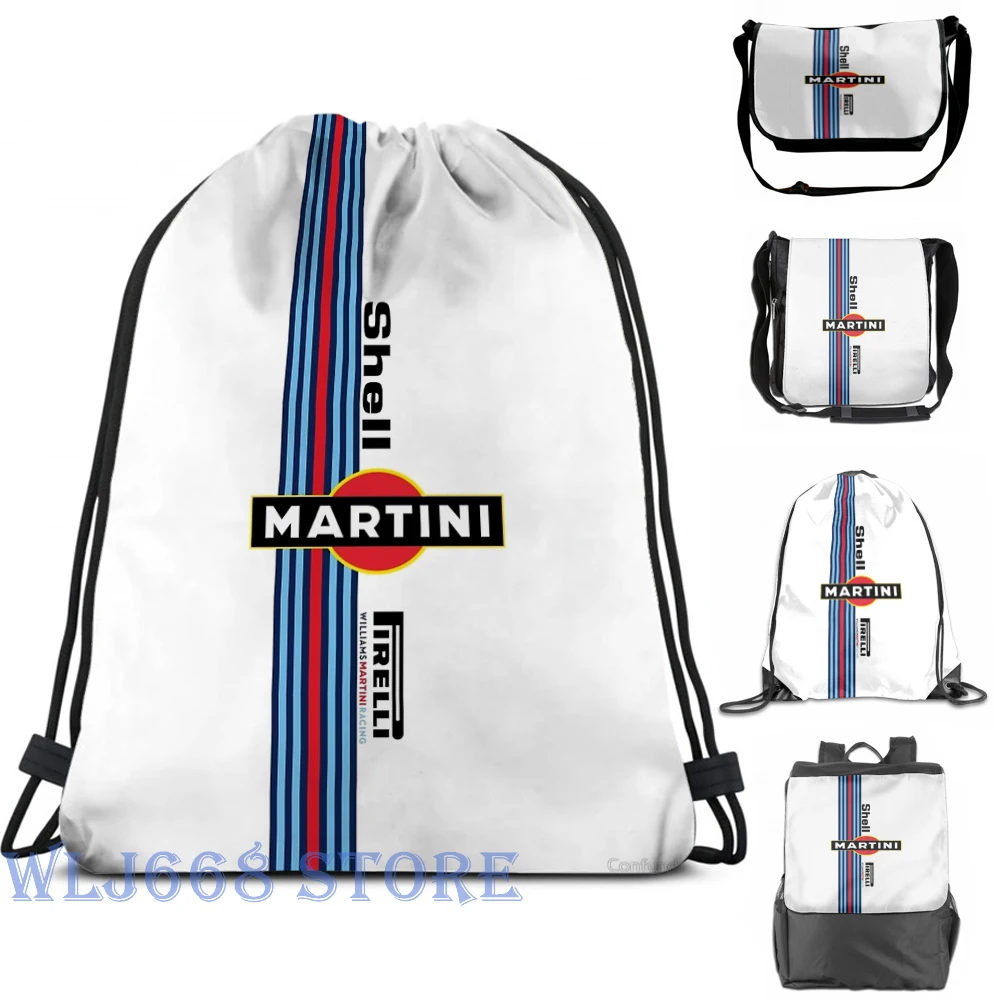 Наплечные сумки с забавным графическим принтом женский рюкзак для Martini Racing (2) на