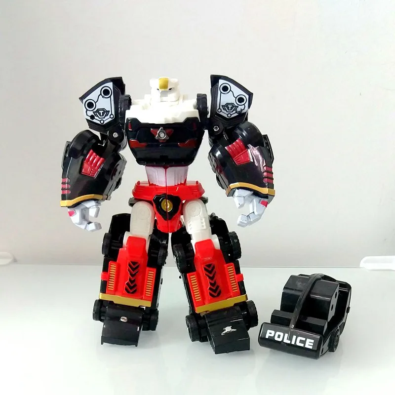 NO BOX Tobot 4 в 1 трансформация Фигурки игрушки 4 машинки сливаются деформации 19 см робот tobot модель игрушки - Цвет: NO BOX