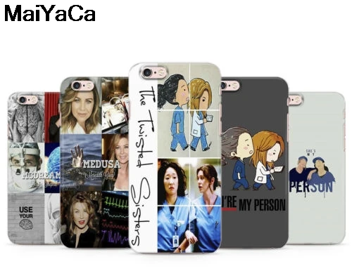 MaiYaCa GRAY'S ANATOMY YOU ARE MY PERSON TV SERIAL MEREDITH для iPhone 5S 6S Plus X чехлы телефонов прозрачные