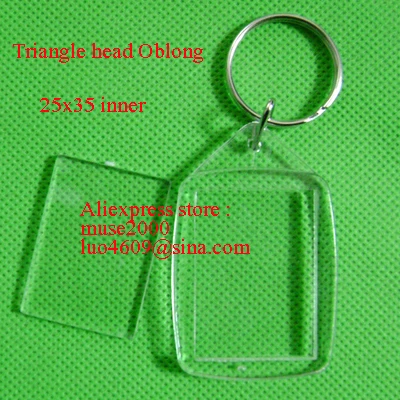Брелок с прозрачным окошком фоторамка сплавлением брелок для ключей подвесная