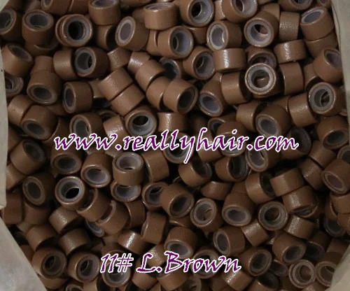 1000 шт/бутылка с силиконовой подкладкой микро звенья кольца Бусины для