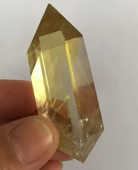 NATURAL Smoky Citrine QUARTZ CRYSTAL WAND POINT HEALING