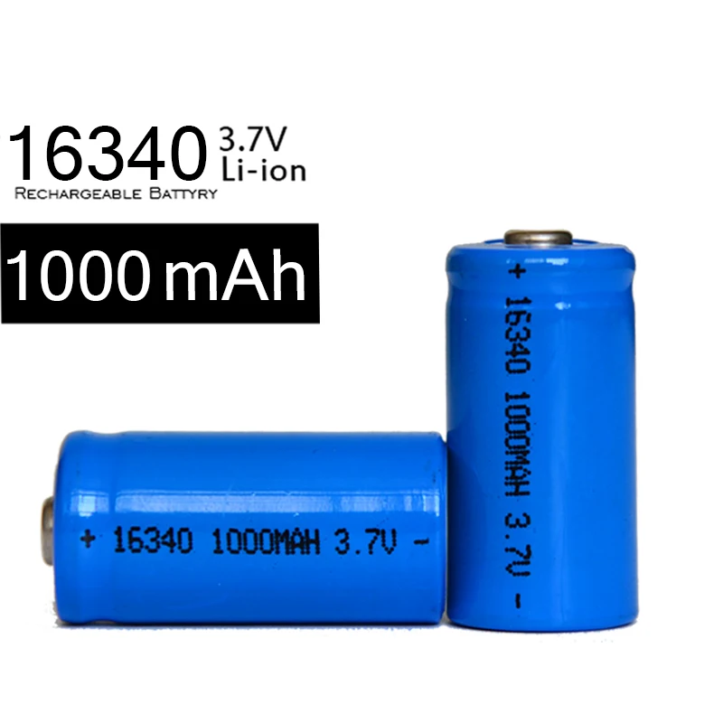4Pcs/lot Freeshipping Neutral Rechargeable 16340 3.7V 1000mah Li-ion Battery CR 123A Lithium | Электроника