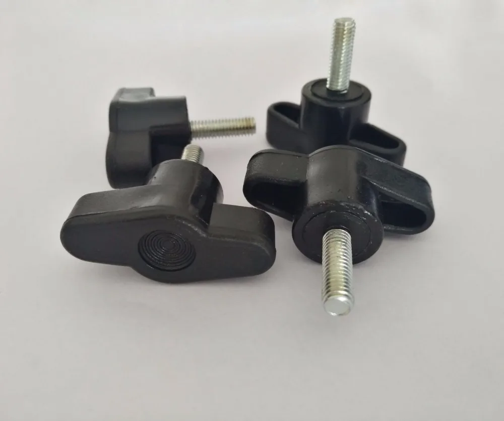 4 шт. M8 пластиковые винты с головкой ручной крученый винт Т образные вращающиеся