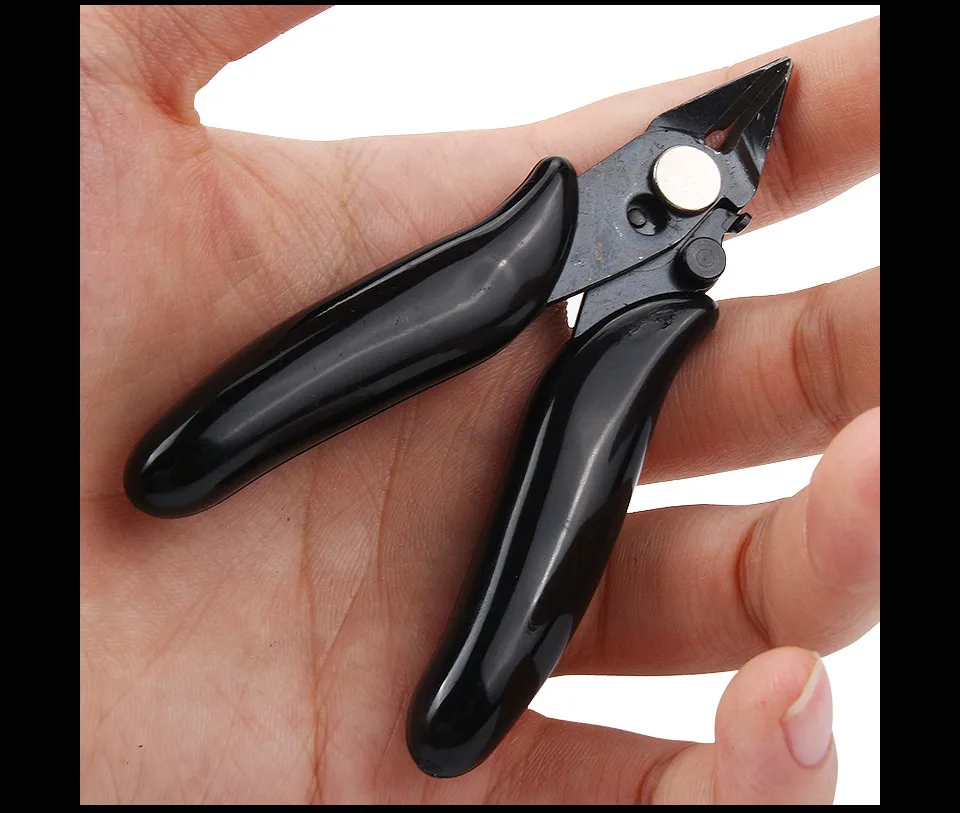 JelBo диагональные плоскогубцы 3,5 дюйма мини-кусачки для проволоки маленькие мягкие кусачки электронные плоскогубцы с изоляционной резиновой ручкой модель