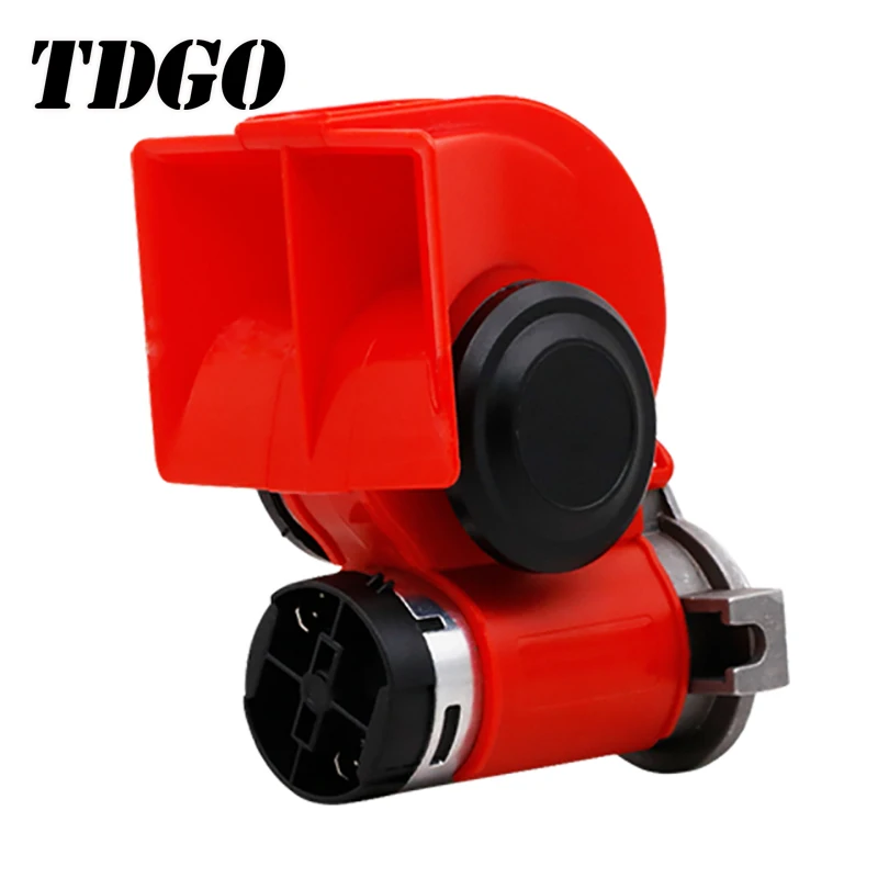 

TDGO Universal 125db Loud Snail Air Horn 12V Car Electric Siren For Cars Truck Motorbike Vehicle 2018 New Motorcycle Accessories