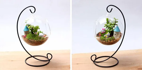 10 шт./лот Железный крючок для DIY Террариум металлическое растение вешалки декорационные крючки для суккулентов Террариум наборы