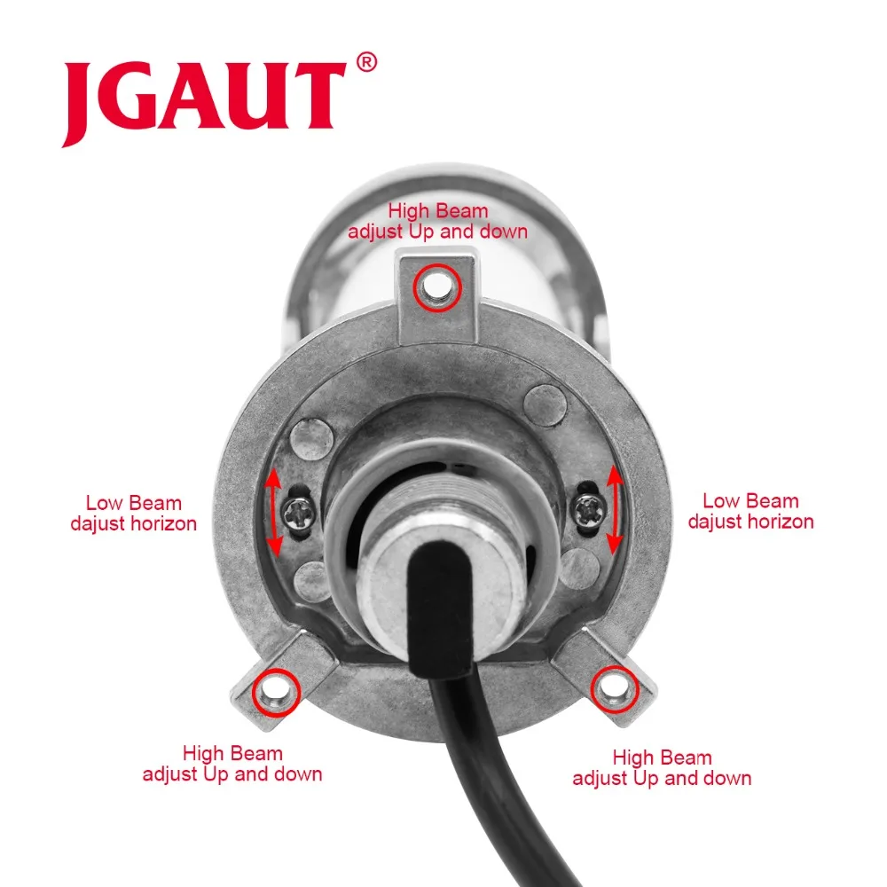 JGAUT Автомобильные фары 80 Вт H4 светодиодный Микро Мини проектор Объектив автоматический комплект лампы преобразования Hi/Lo луч фары 12 В/24 В 6000 К