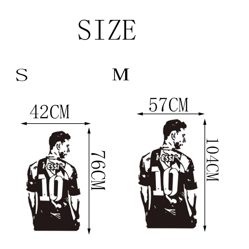 Настенная Наклейка stizzy Messi настенные наклейки для футбола звезды футболиста