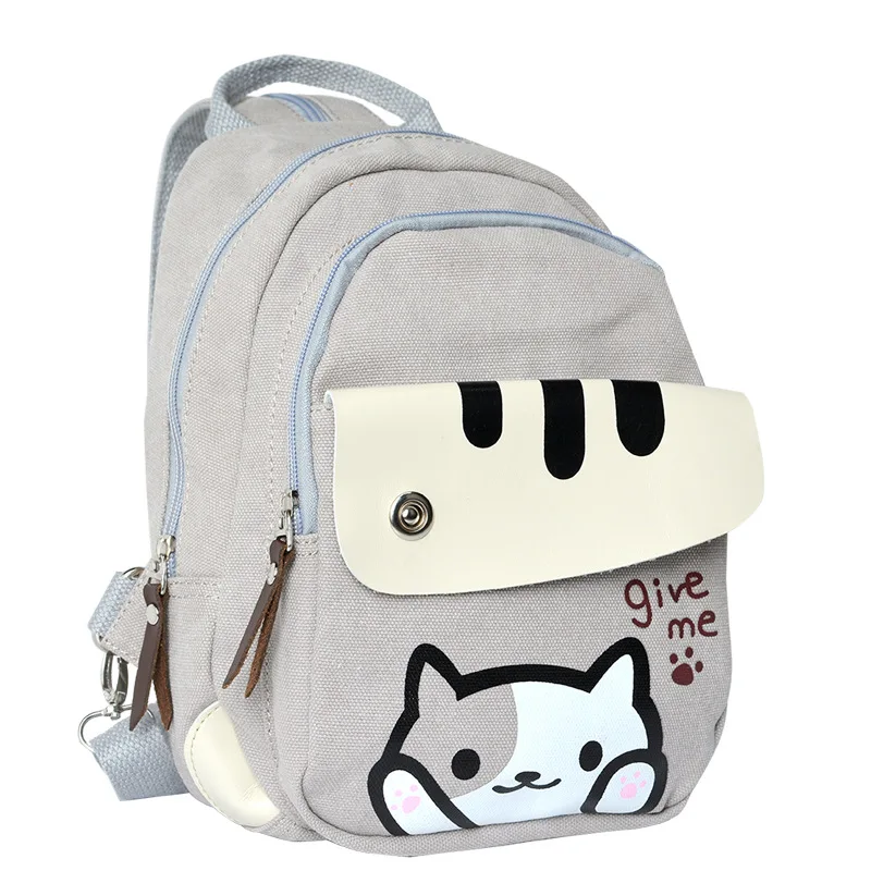 

Anime Natsume Yuujinchou Canvas Mini Backpack Multifunctional Daypack Travel Messenger Chest Bag Treasure Chest Unisex Rucksack