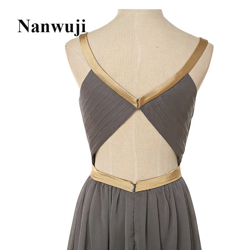 

2016 Real Photos Black Long Bridesmaid Dress Halter Sexy Bridesmaid Dress Backless Cheap Bridesmaid Dress Under 50