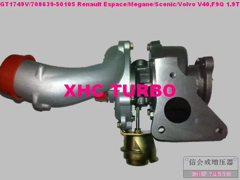 Новый турбокомпрессор GT1749V/708639 5010 для Renault Megane Scenic Volvo V40 Nissan Primera F9Q D4192T3 1.9L|turbocharger