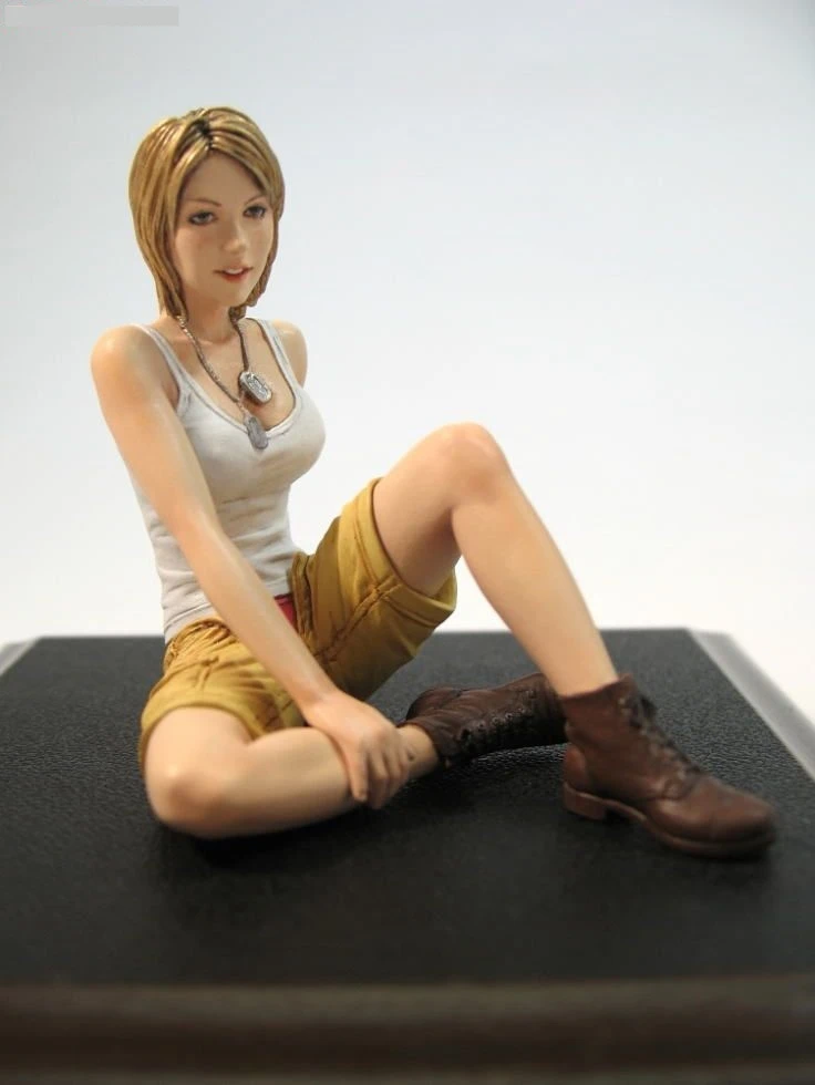 1/20 масштаб неокрашенные смолы фигура девушка на земле | Игрушки и хобби