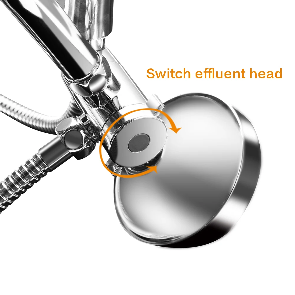CRW Лейка для душа комбо 3 режима хромированная ванная комната с функцией экономии