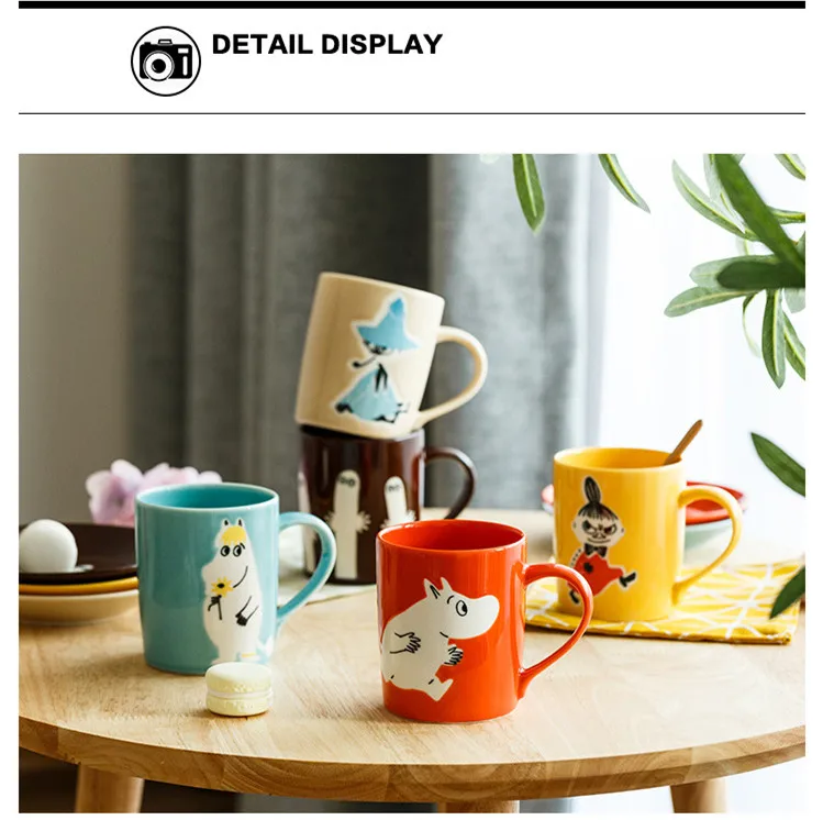 Японский стиль Moomin керамические кружки милый объем чашки 316 мл кофейная чашка глазурь цвет мультфильм Закуски Блюдо подарок на день Святого Валентина