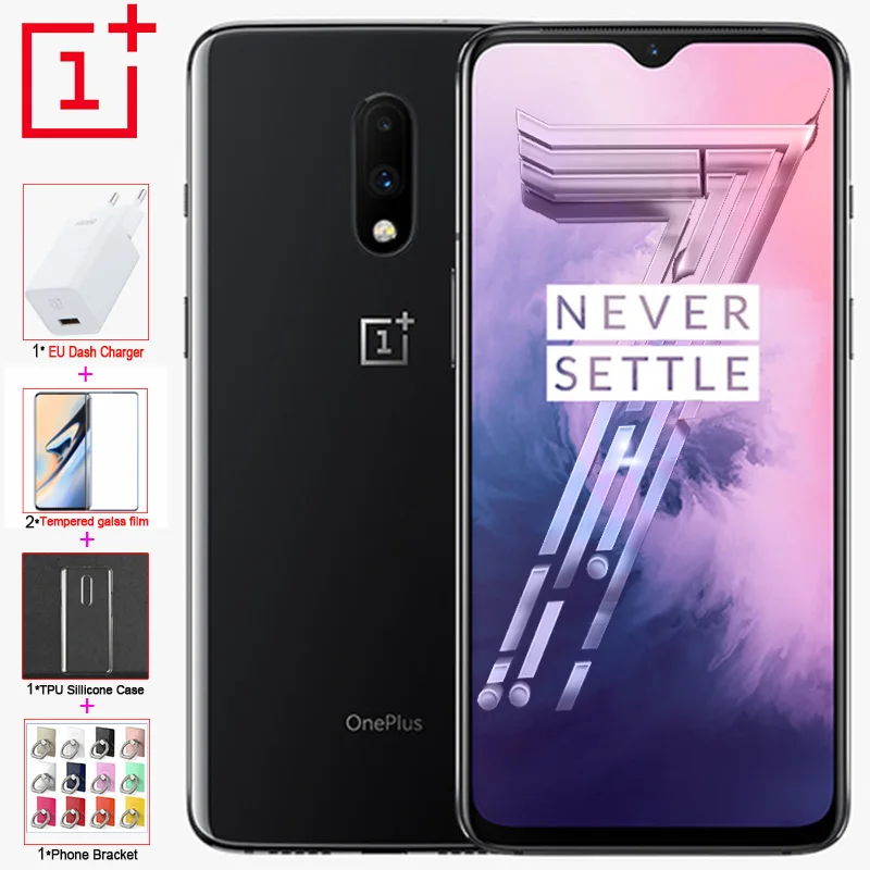 Оригинальный Oneplus 7 мобильный телефон 8 Гб 256 ГБ Snapdragon 855 6 41 дюймов экран отпечаток