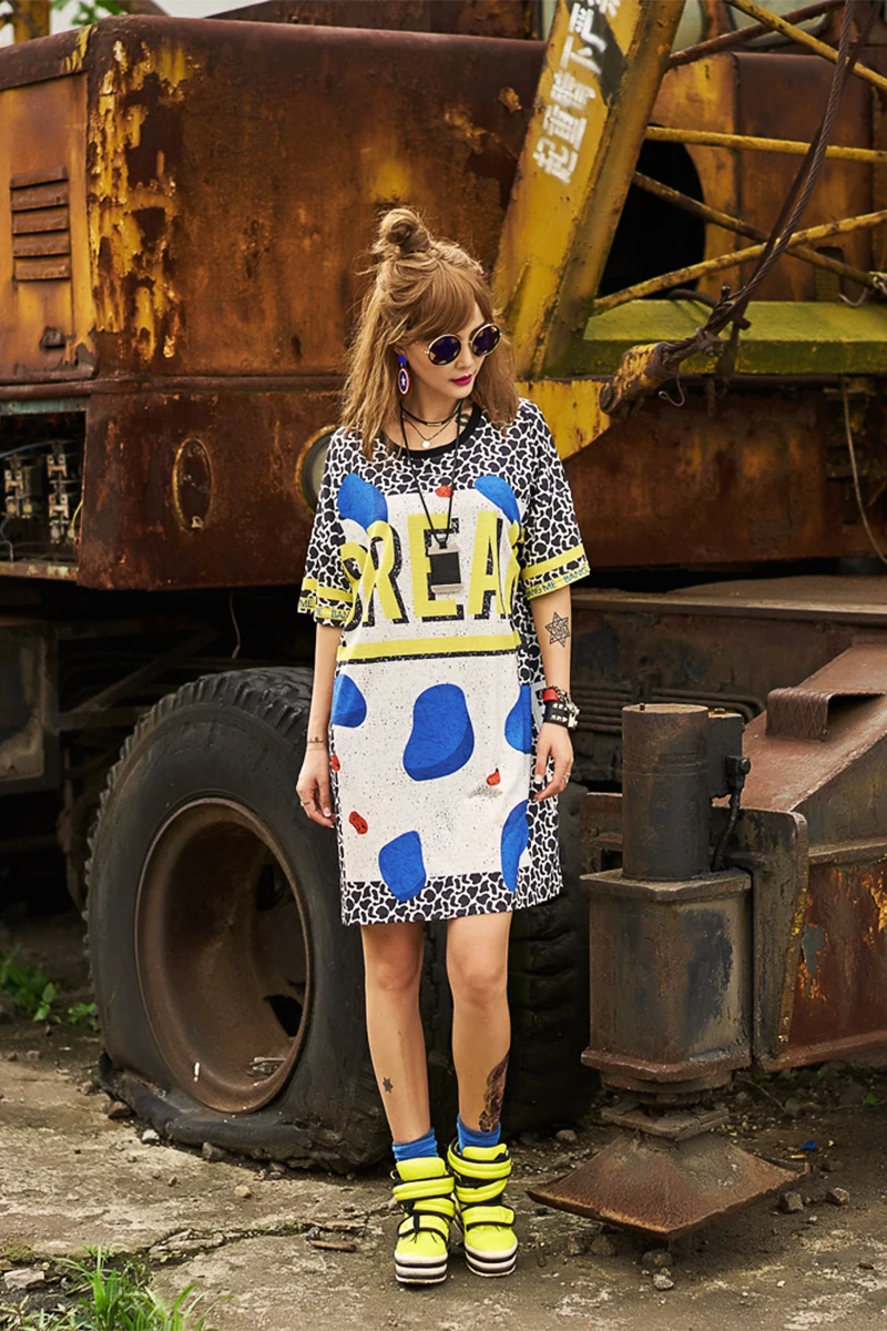 Летняя Блузка 2019 Новинка в стиле хип-хоп женская модная длинная футболка