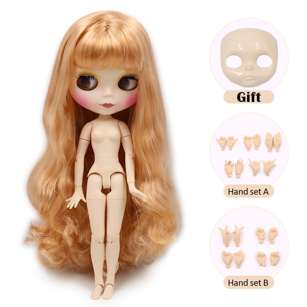 260BL2240-M ICY Blyth кукла Обнаженная нормальное и общее тело с ручным набором AB и лицевой панелью в подарок Мода девушка 1/6 BJD кукла - Цвет: 260BL2240-M