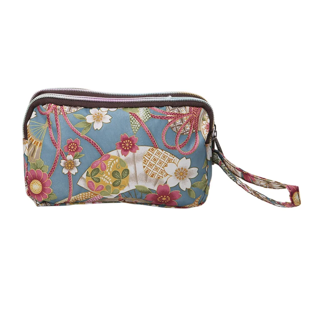 3 молнии Женский кошелек Браслет сумка водонепроницаемый сотовый телефон