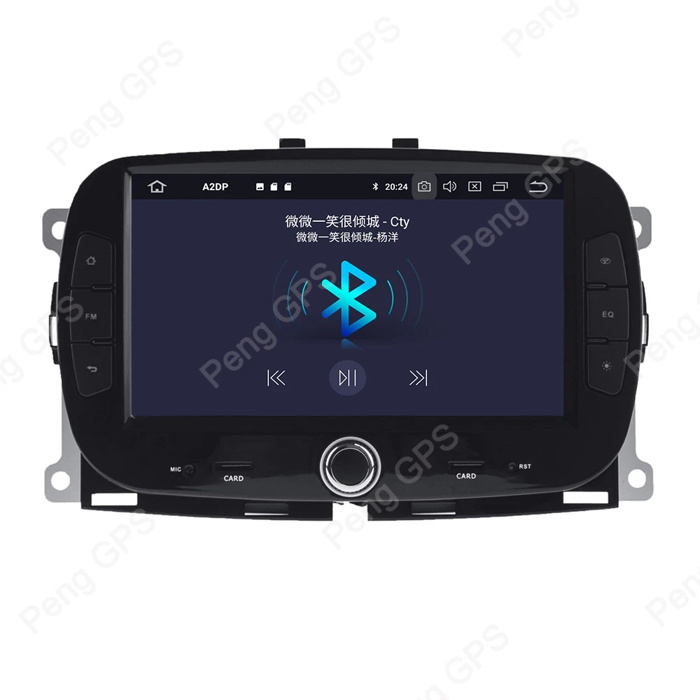 0cta Core Android 9 0 Автомобильный CD DVD-плеер для FIAT 500 2015 + GPS-навигация 1024X600 двойной Din