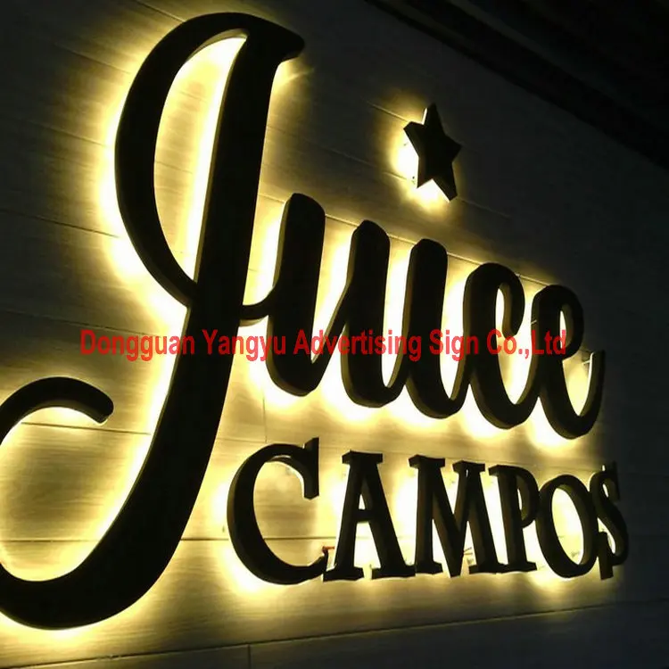 Рекламный 3d-знак алфавита из нержавеющей стали под заказ | Лампы и освещение