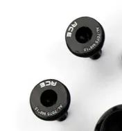 black screw Сверхлегкий шатун 7075 t651 377g черный или блестящий серебристый для дорожного велосипеда Brompton 110 мм 130 мм - Цвет: black screw